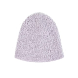 VA Brooch Soft Angora Beanie Purple