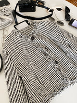 Attitude tweed short jacket