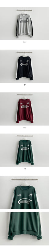 Napping Broken Line Color Sweatshirt