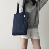Twill simple line bag - deep navy