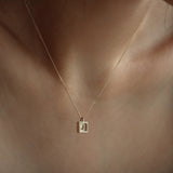 14K ゴールドイニシャルネックレス