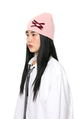 MINI RIBBON BEANIE / PINK