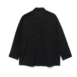 オーバーサイズバックインセイションシャツバック/OVERSIZE BACK INCISION SHIRT BLACK