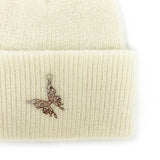 バタフライアンゴラビーニー/Butterfly Angora Beanie [Ivory]