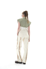 キルティングクロップベスト/QUILTING CROPPED VEST