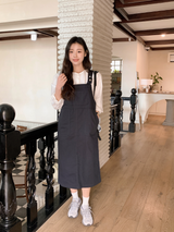 オーバーオールロングワンピース (3color)