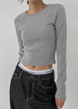 [MADE] Pokiz Crop Long Sleeve Tee (2SIZE)