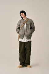 VINTAGE WASHED RIDER JACKT-CHARCOAL