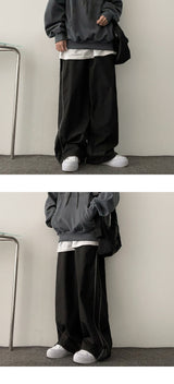 [Jogger, Wide 2] Drit Pony Line String Training Wide Pants