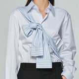 ストライプシャツバッグ / Striped Shirt Bag