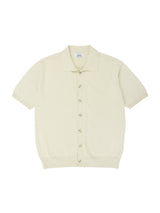 オープン半袖ニット / T1015 OPEN SHORT-SLEEVED KNIT_BEIGE