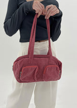 コーデュロイショルダーバッグ/corduroy shoulder bag (2color)