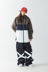 クロスボックスフーデッドジャケット/BSR2223FWJK027 CROSS BOX HOODED JACKET KHAKI WHITE