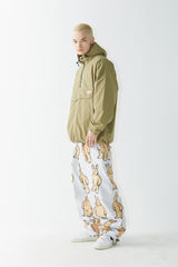 コージーフーデッドアノラックジャケット/BSR2223FWJK083 COZY HOODED ANORAK JACKET KHAKI