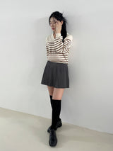 Sofia collar stripe knit
