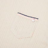 SMALL CHERRY RIB POINT LONG SLEEVE T-SHIRT [IVORY]