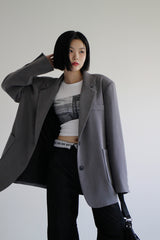 サイドシティクロップTシャツ / Side City Crop T-shirt (2color)
