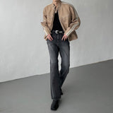 オールブラッシュバックスリットブーツカットデニム/MG608 All Brush Back Slit Bootcut Denim