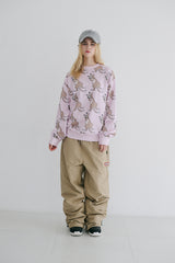 ラッキーオールオーバークルーネック / BSR2223FWPO080 LUCKY ALL OVER CREWNECK PINK