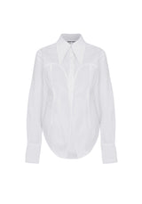 POINTED COLLAR COTTON SHIRT (6624209567862)