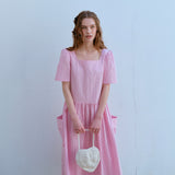 ハンドメイドハートバッグ / HANDMADE HEART BAG, CREAM