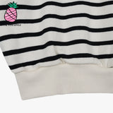 ストライプスウェットシャツ/STRIPE H-N SWEATSHIRT
