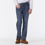 Signature Stud Tapered Crop Fit Denim Pants Indigo