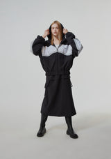NYLON REVERSE LONG SKIRT (6682318274678)