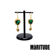 エメレードハートピアス / EMERAID HEART EARRINGS