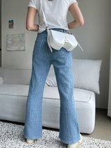 ブロックデニムパンツ / Block Medium Blue Denim
