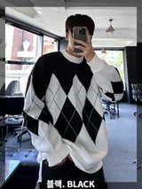 Never roil Overfit Argyle Knit