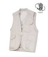 87-STAN024 [Vegan Leather] マルチポケットレザーベスト