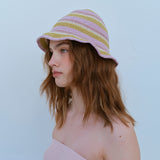 ハンドメイドストライプバケットハット / HANDMADE STRIPE BUCKET HAT