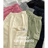 [Fleece] Winds cargo wide banding sweat pants