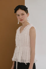 Shirring blouse 