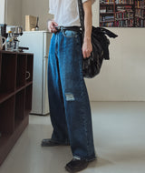 バックアンダーダメージデニム / Back under damage denim (1 color)