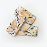 アペアホワイト スマートフォンケース/A Pear White (Galaxy) Glossy Hard Case