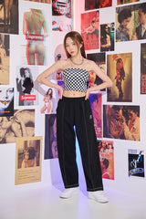 チェッカーボードスクエアトップ / TOP(9295) Checkerboard Square Top