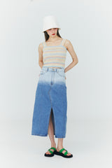 グラデーション デニムスカート / Gradation Denim Skirt