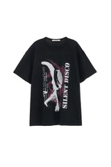 サイレントディスコオーバーサイズトップ / SILENT DISCO OVERSIZED TOP (BLACK)