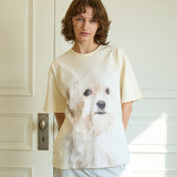 Maltese face half sleeve tshirts