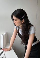 オーバルサテンヘアピン