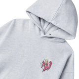 (フリース VER)ハートプリンティングパーカー/(FLEECE VER) HEART PRINTING HOODIE-WHITE MELANGE
