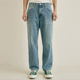 Staright denim pants (6600943763574)
