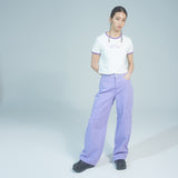ラビットエモジクロップTシャツ / PURPLE RABBIT EMOJI CROP T-SHIRT
