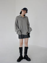 ケーブルカラーニット / Cable collar knit (4color)