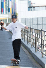 バギーコットンパンツ/MBSRCOPT132 MID90 BAGGY COTTON PANTS BLACK