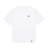 サインブルーレタリングバックロゴショートスリーブTシャツ / Signed blue lettering backlogo short sleeve t-shirt