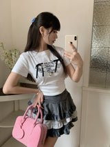 リボンレタリングTシャツ