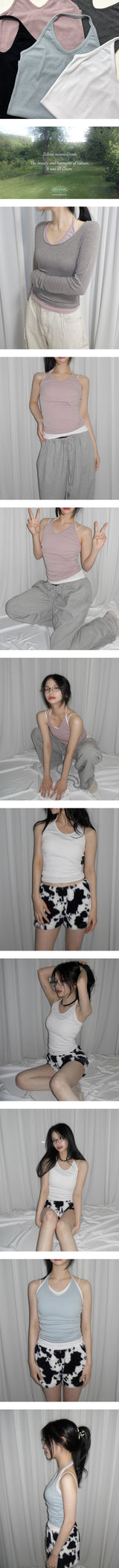 5color halterneck sleeveless